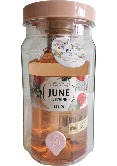 JUNE PEACH GIN, WITH JAR BY G VINE 37,5% Wild Peach, Maison Villevert